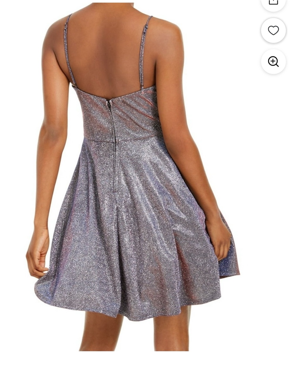 City Studio Sparkling Magenta and Silver Party Dress